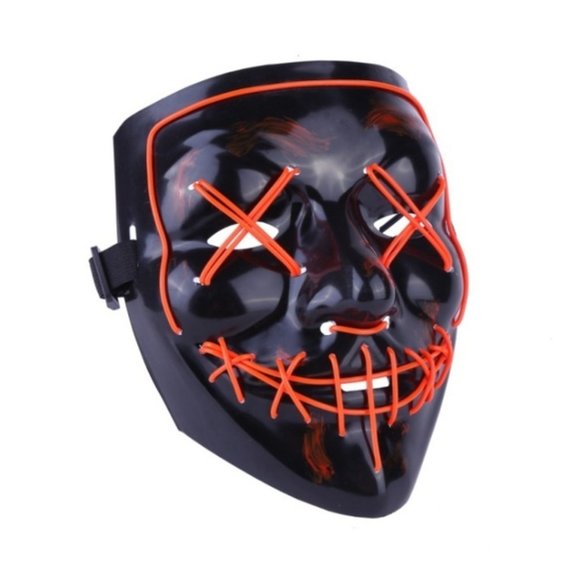 Halloween LED Light Mask Halloween Costume Supplies for Festival ICE BLUE - Picture 6 of 11